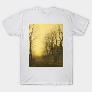 Late Autumn by John Atkinson Grimshaw T-Shirt